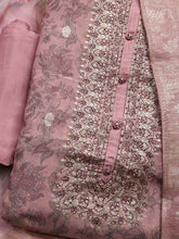 Embroidered Tissue Unstitched Suit With Dupatta